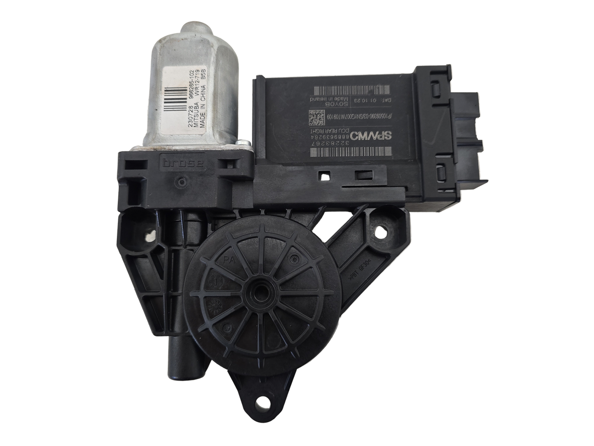 32283267 Volvo XC40 V90 Left Rear Window Regulator Motor 2017-2025 — Genuine, Grade A