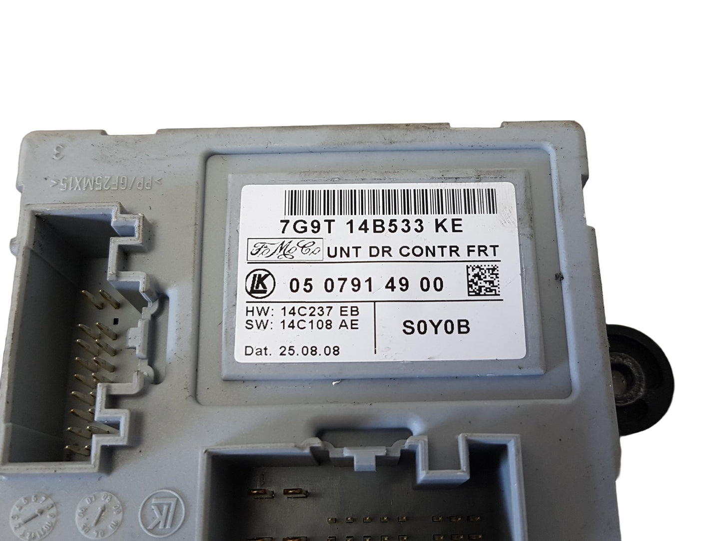 2008-2011 Volvo V70 S80 Passenger Front Door Control Module 7G9T-14B533