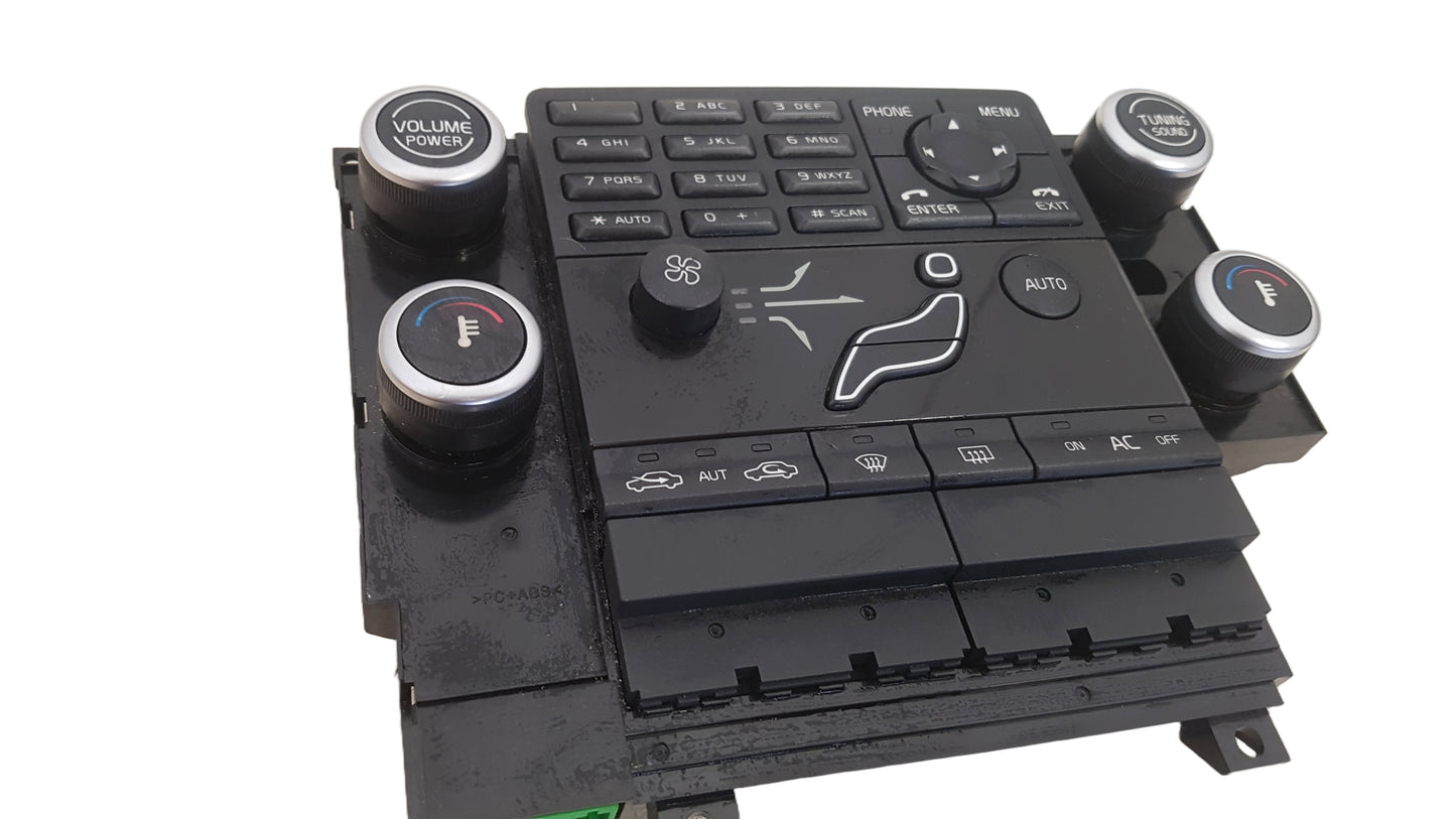 Volvo V70 Climate And Telephone Control Panel Silver 2008-2015 30782905 12M Wty