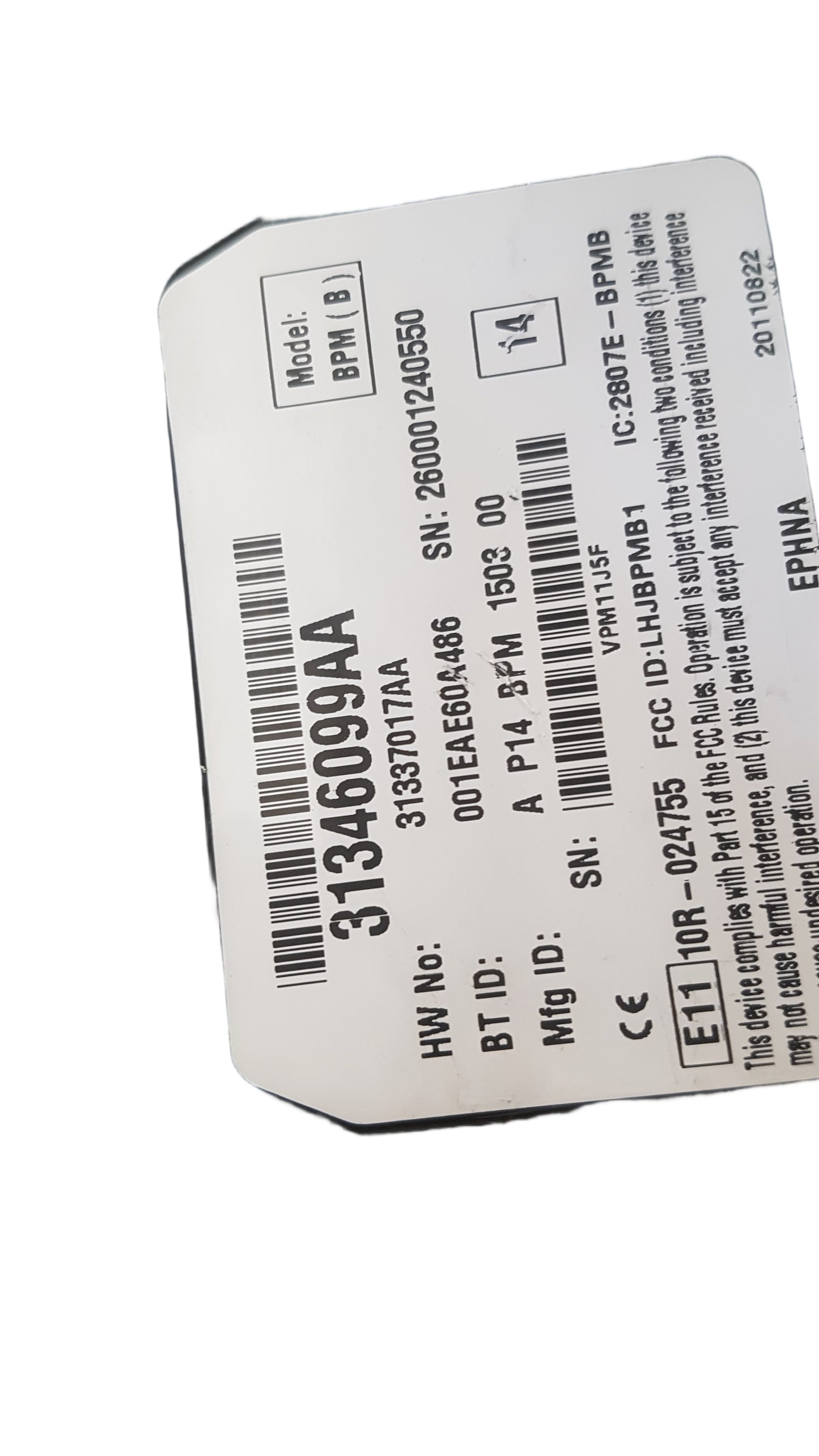 2011 Volvo S40 II D2 Bluetooth Module 31346099