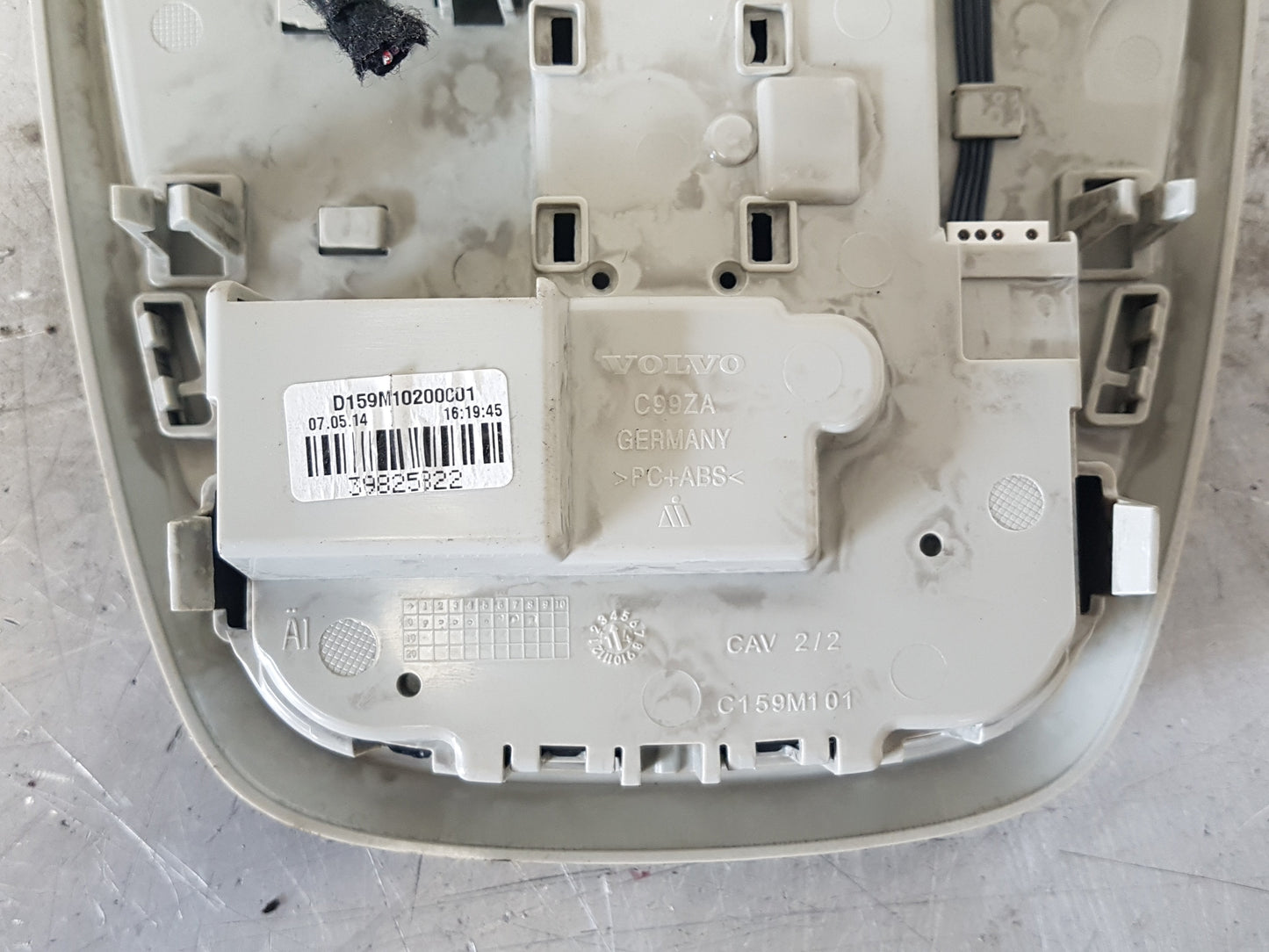 2012-2018 Volvo V40 Interior Light Panel with Movement Sensors 39825822