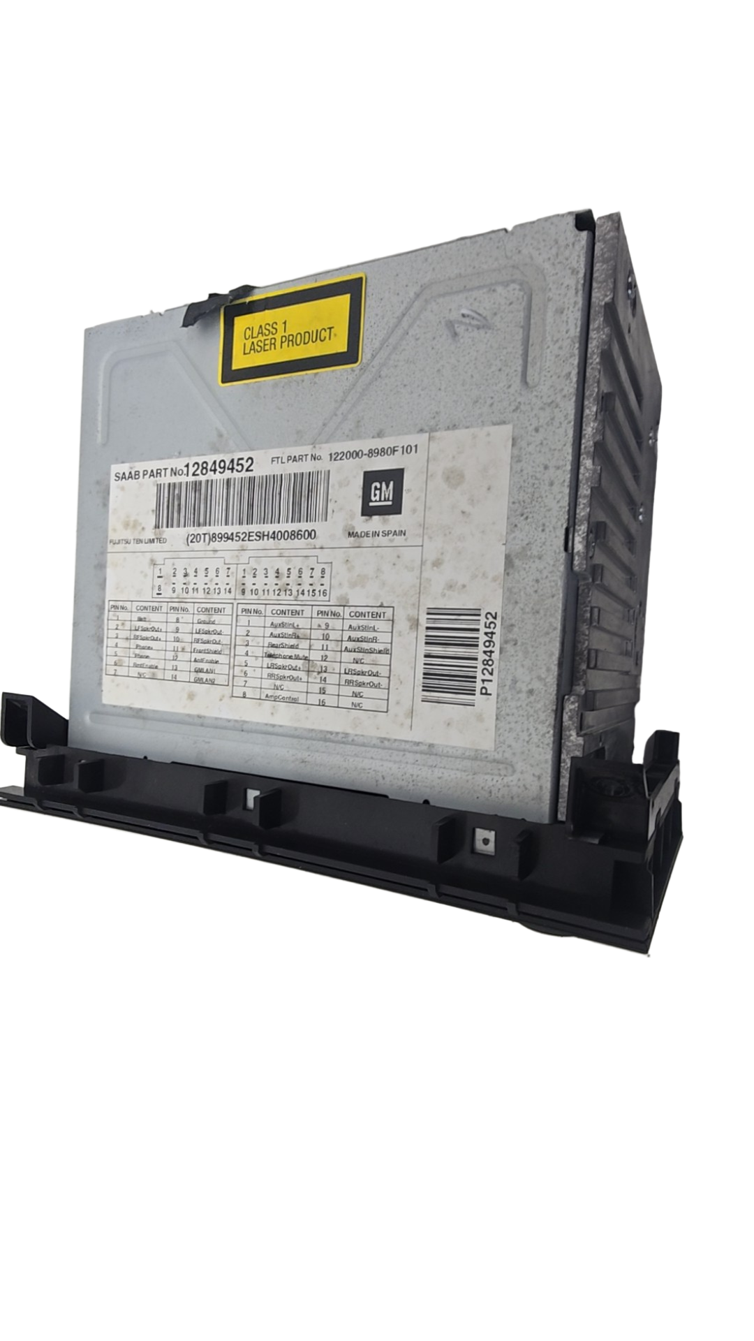 2006-2011 Saab 9-3 Genuine Radio CD Player Head Unit 12849452 — VS Breakers Nottingham