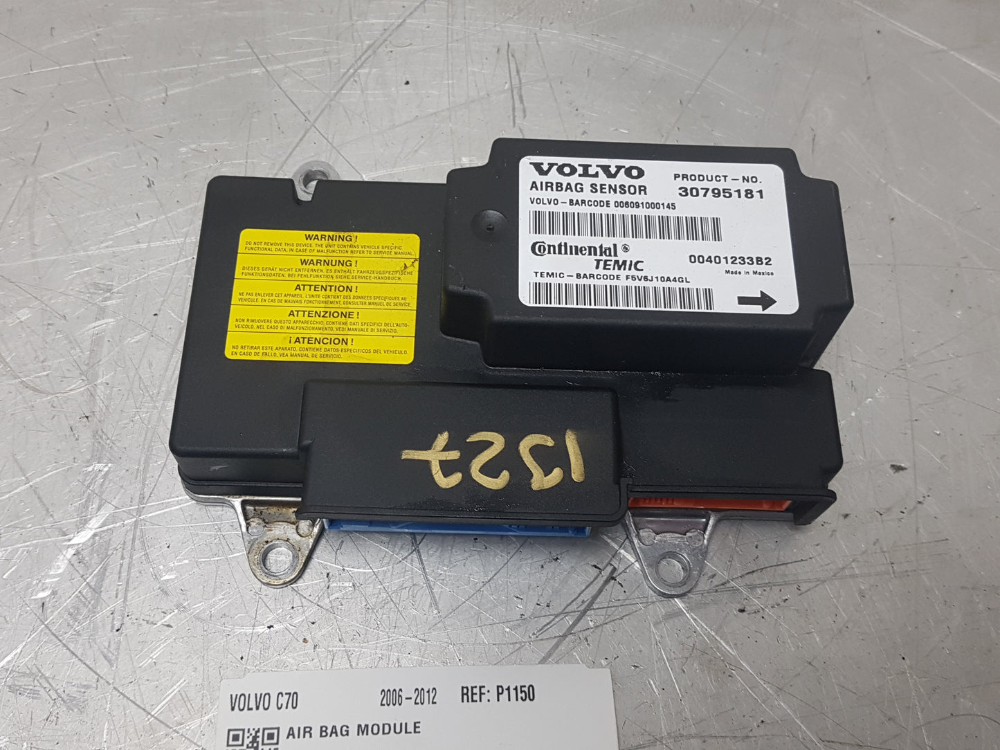 2006-2012 Volvo C70 Airbag Module 30795181