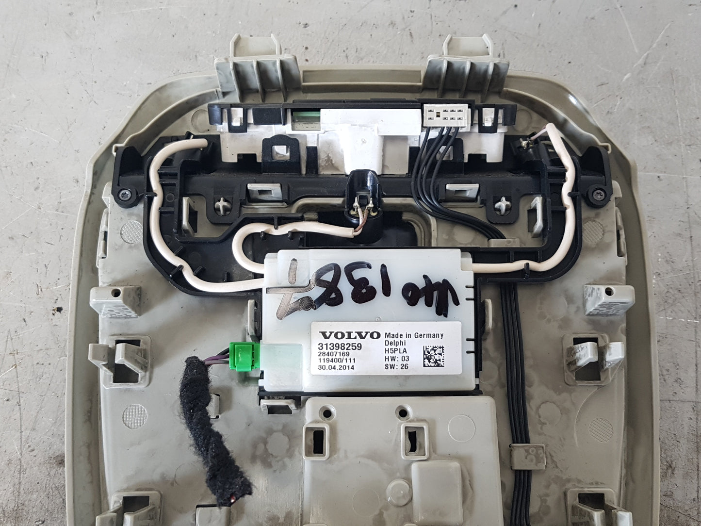 2012-2018 Volvo V40 Interior Light Panel with Movement Sensors 39825822
