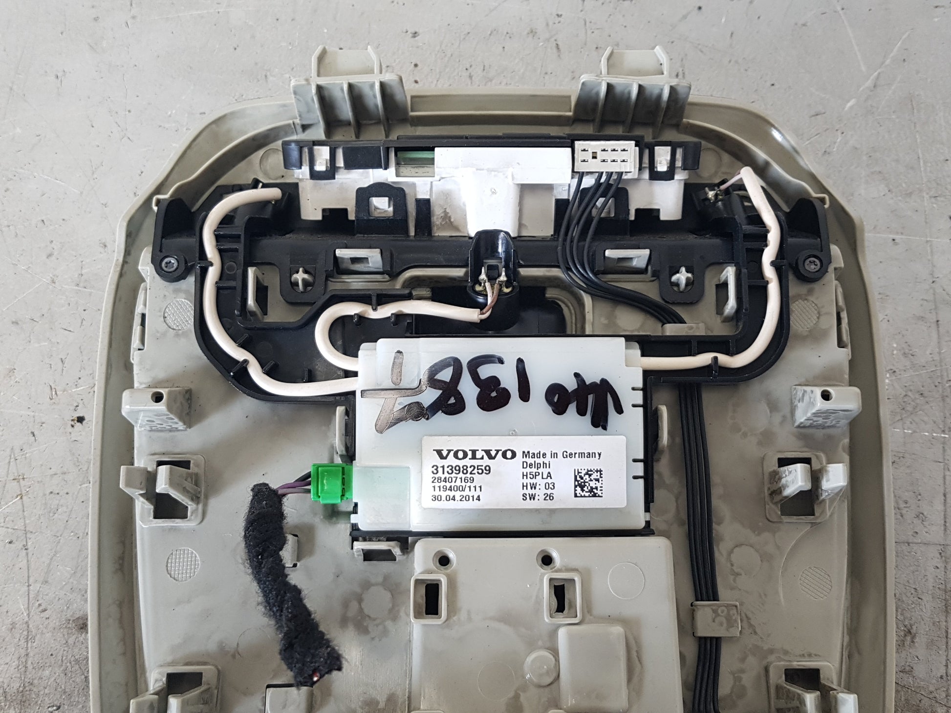 2012-2018 Volvo V40 Interior Light Panel with Movement Sensors 39825822