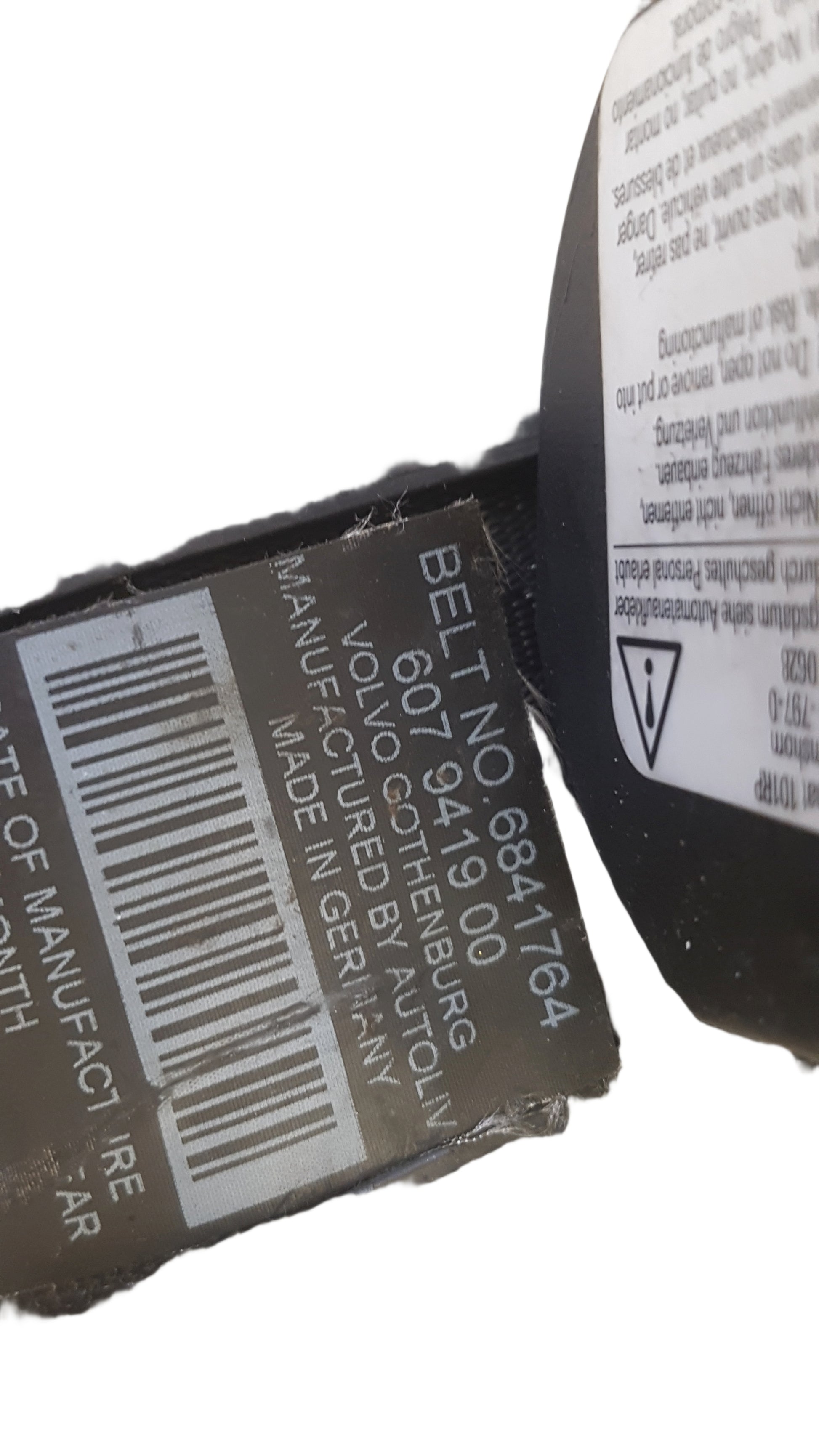 2007 Volvo XC90 Right Rear Seat Belt 6841764