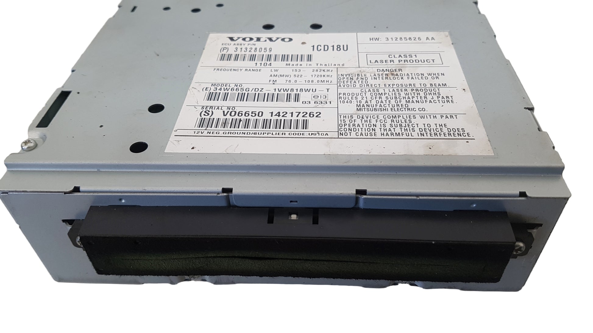 2006-2013 Volvo C70 S40 V50 CD Player 31328059