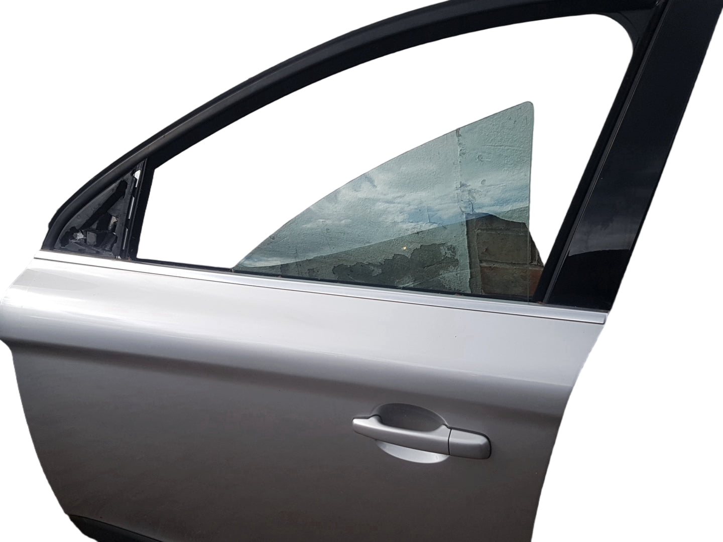 2013 Volvo XC60 Left Front Driver Door Silver 1213077