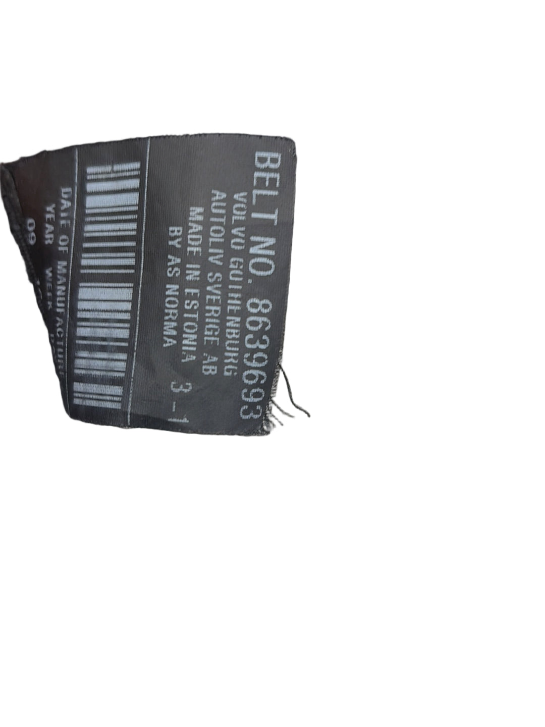 2008-2012 Volvo V50 Front Seat Belt VRAC Grade A 12 Month Warranty