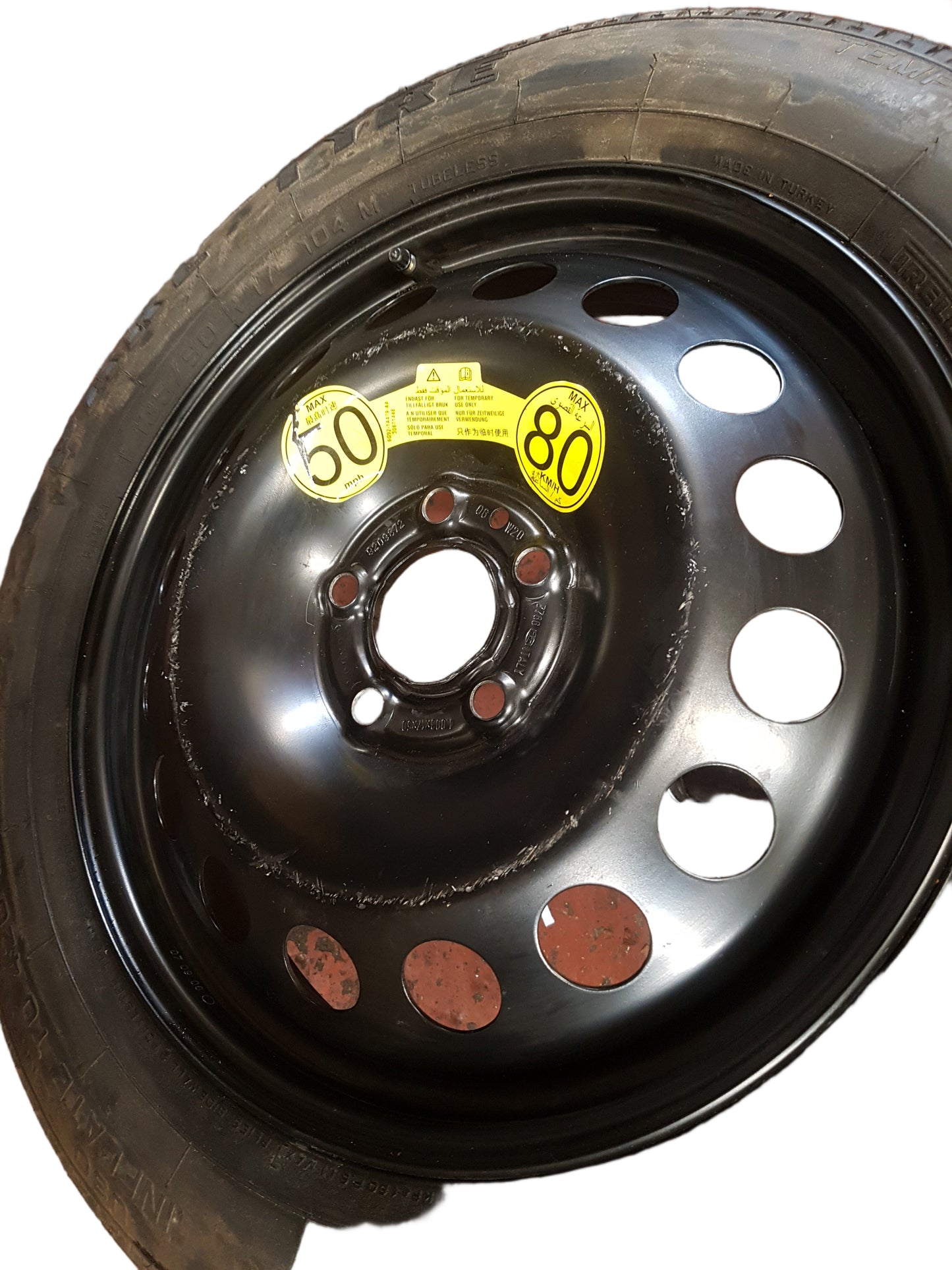 Volvo XC70 S60 V70 S80 17" Steel Space Saver Spare Wheel 9209872 2000–2009