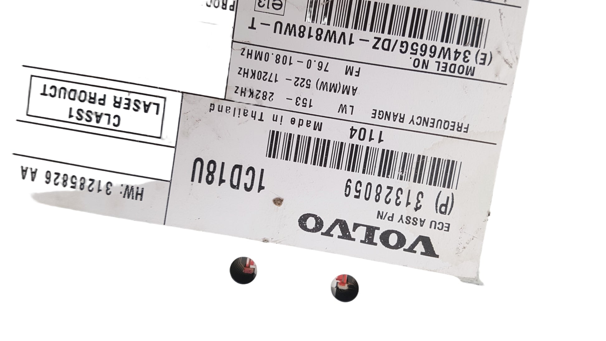 2006-2013 Volvo C70 S40 V50 CD Player 31328059