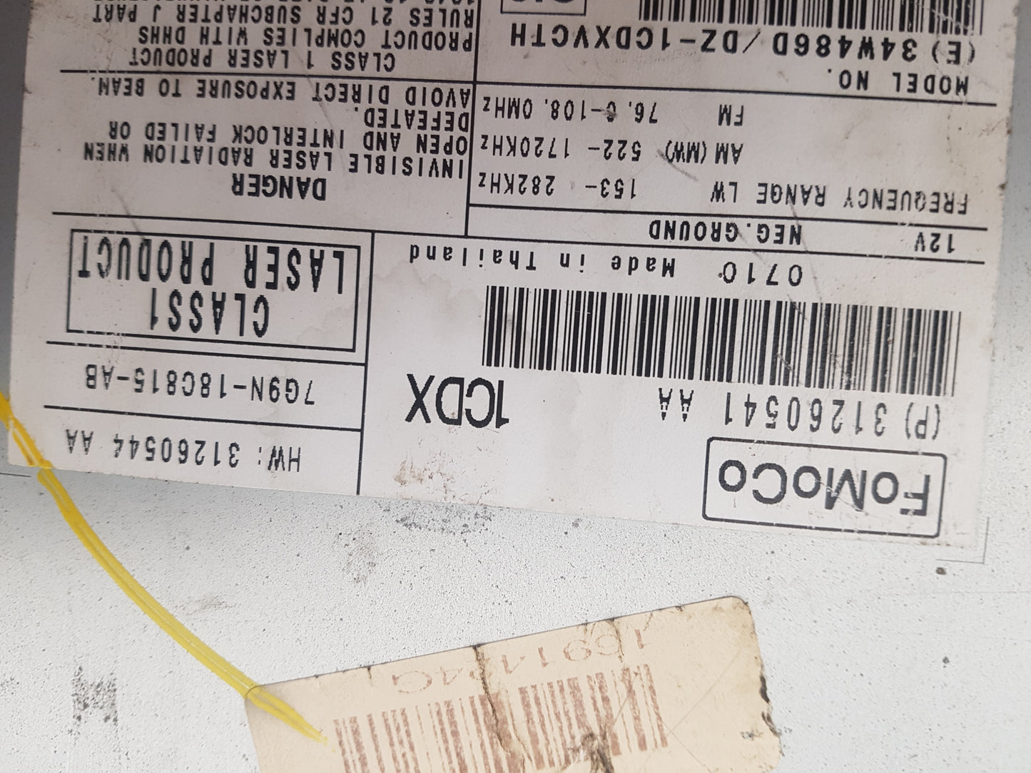 Volvo S80 V70 CD Head Unit 31260541 — photo 6