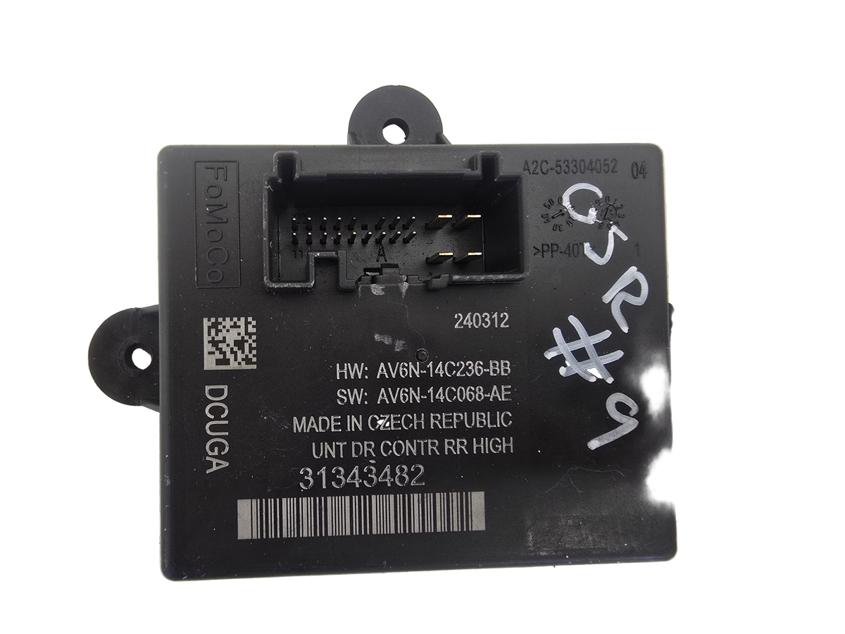31343482 Volvo V40 D4 Drivers Rear Door Control Module 2010-2016 1984cc Diesel