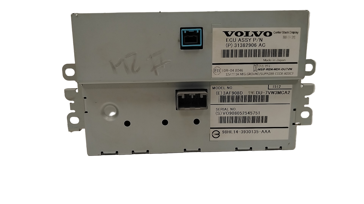 31382906 Genuine Volvo V40 V60 Dash Display Unit 2012-2016 1984cc D3 Diesel