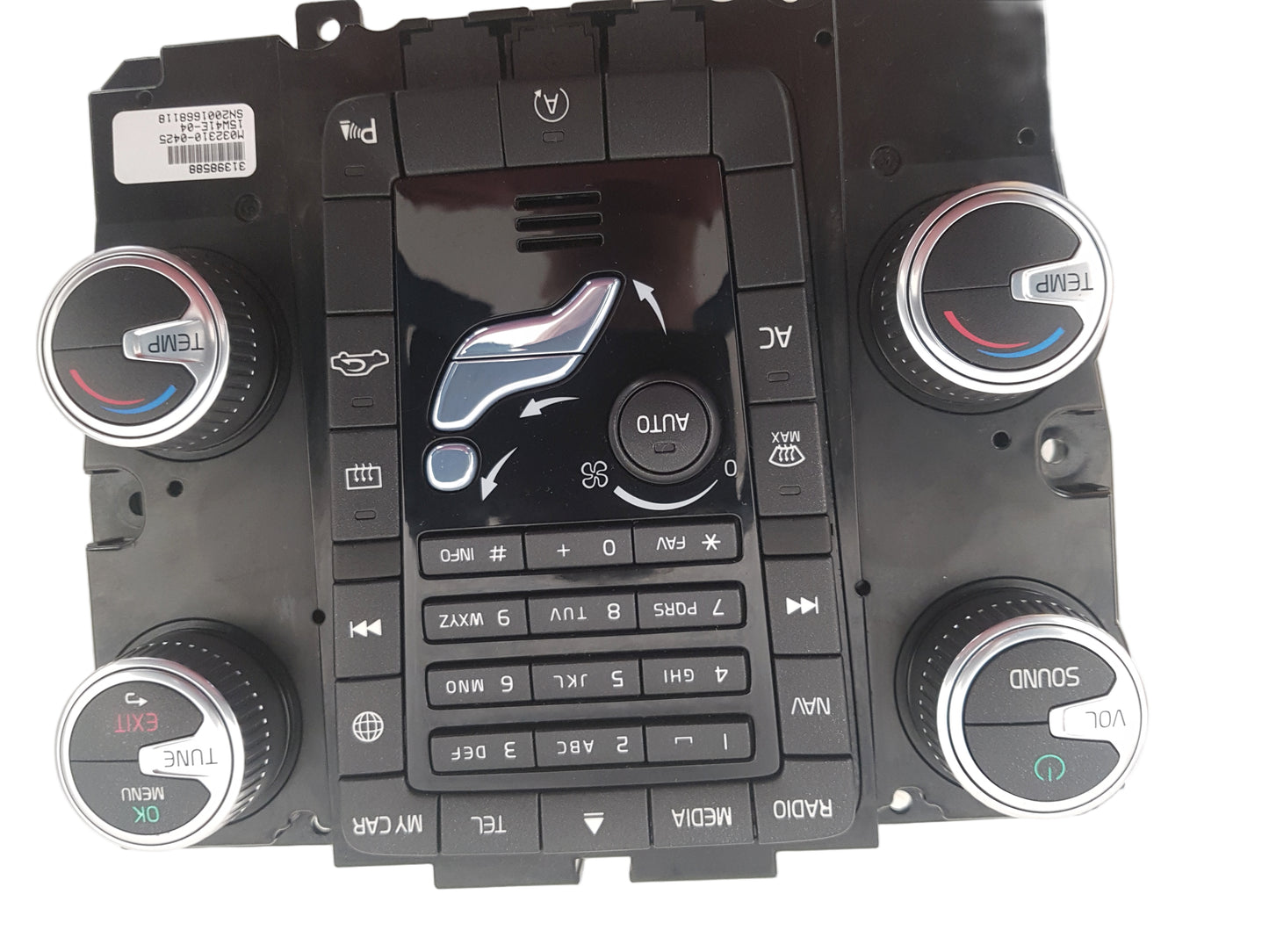 Volvo V70 Digital Heater and Radio Control Panel 2015-2016 31398588 12M Warranty