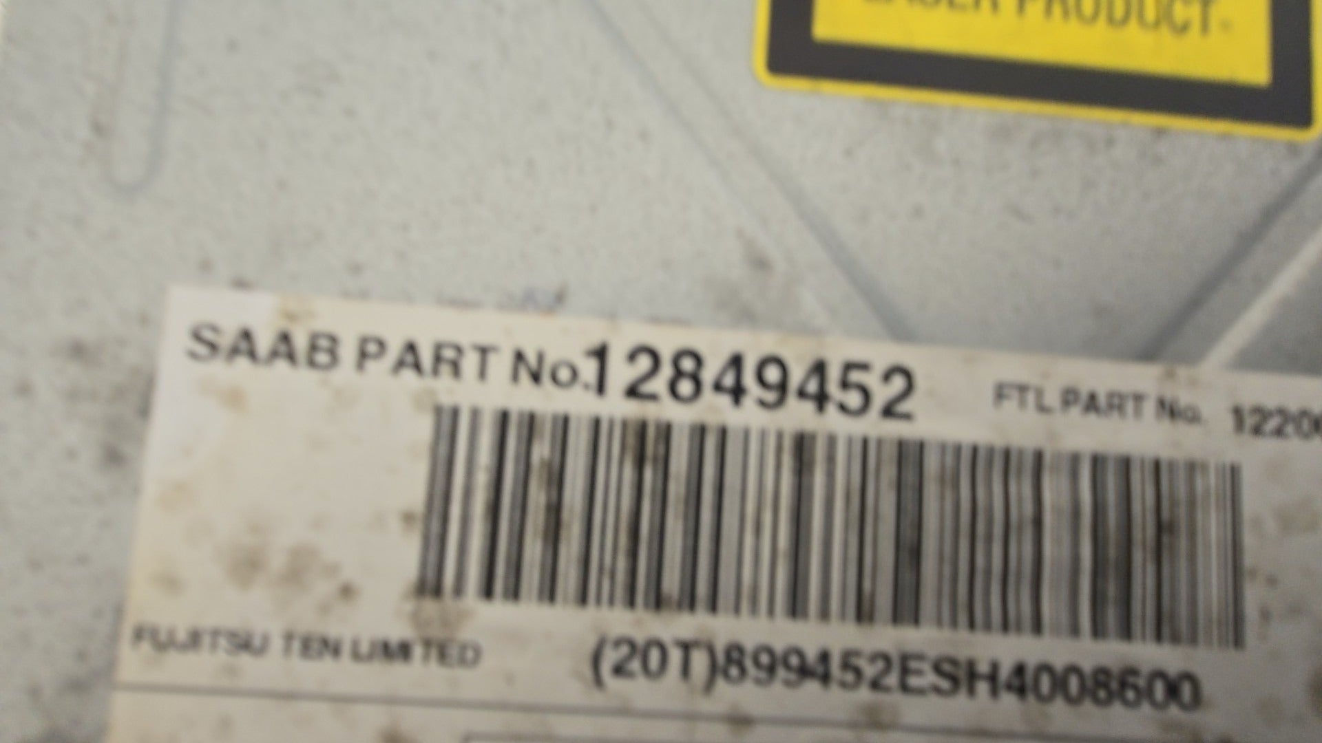 2006-2011 Saab 9-3 Genuine Radio CD Player Head Unit 12849452 — VS Breakers Nottingham