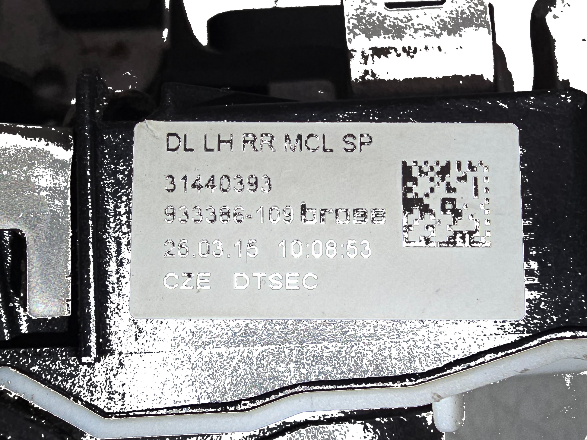 2012-2019 Volvo V40 Left Rear Door Lock Actuator 31440393