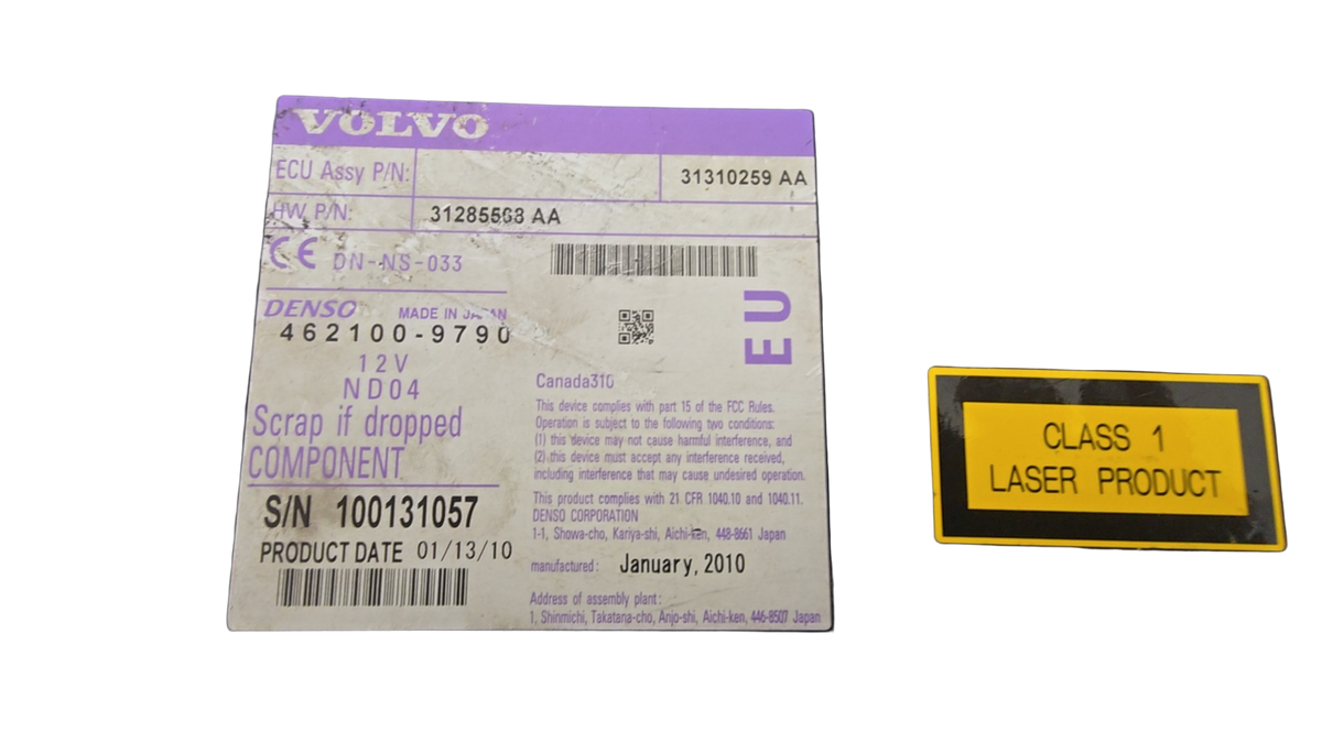 2008-2016 Volvo XC60 XC70 S80 V70 Satnav DVD Player 31285568 36051020 36001155 — Genuine