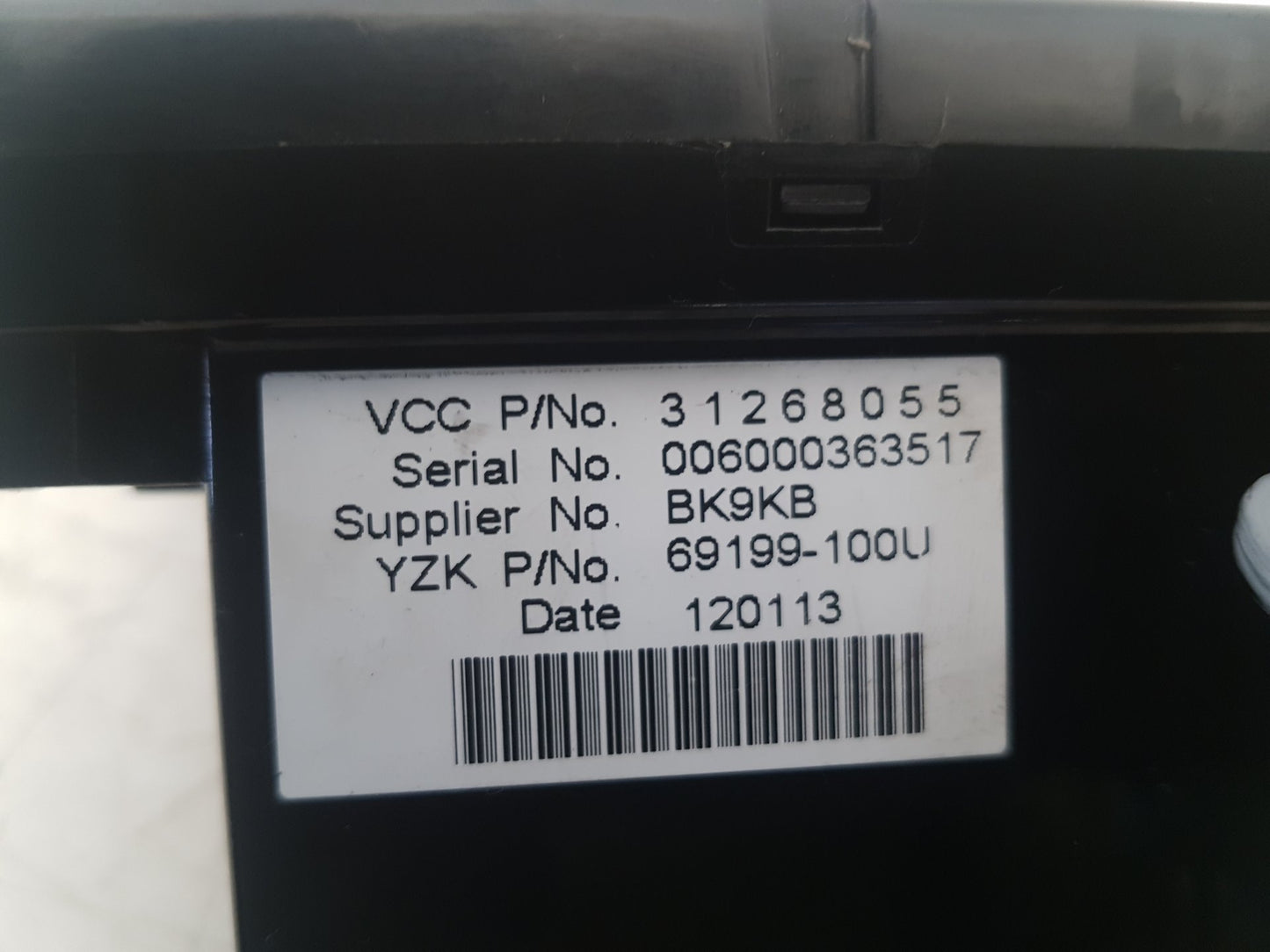 2010 Volvo S40  Saloon Dash Display Unit 31268055