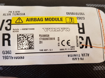 2019 - 2021 Volvo XC40 536 Estate Airbag Module 32288538