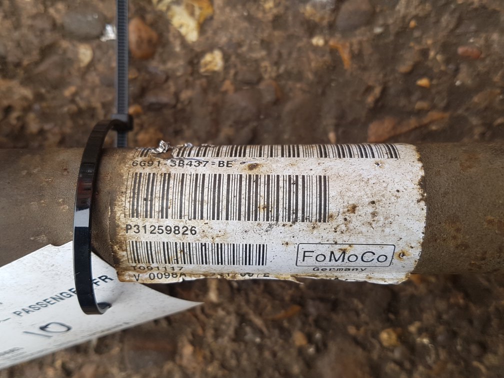 2008 - 2011 Volvo V70  Estate MANUAL DRIVESHAFT - PASSENGER FRONT (ABS) 31259826