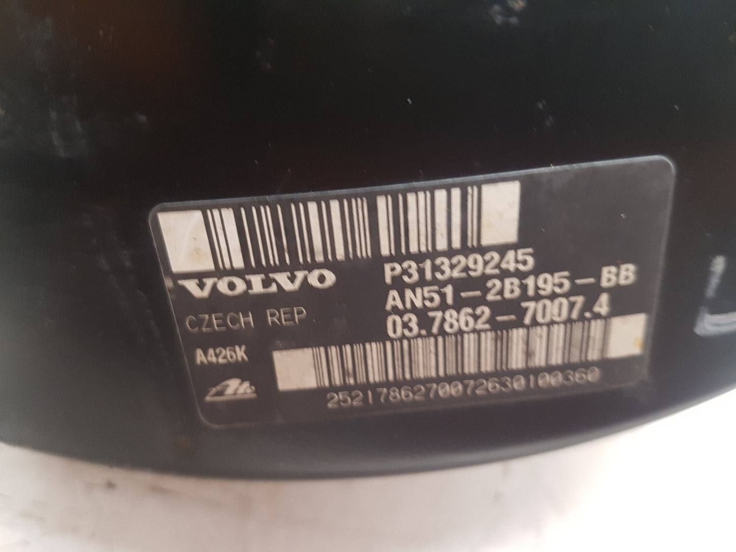 2010 Volvo S40  Saloon Brake Booster 31329245