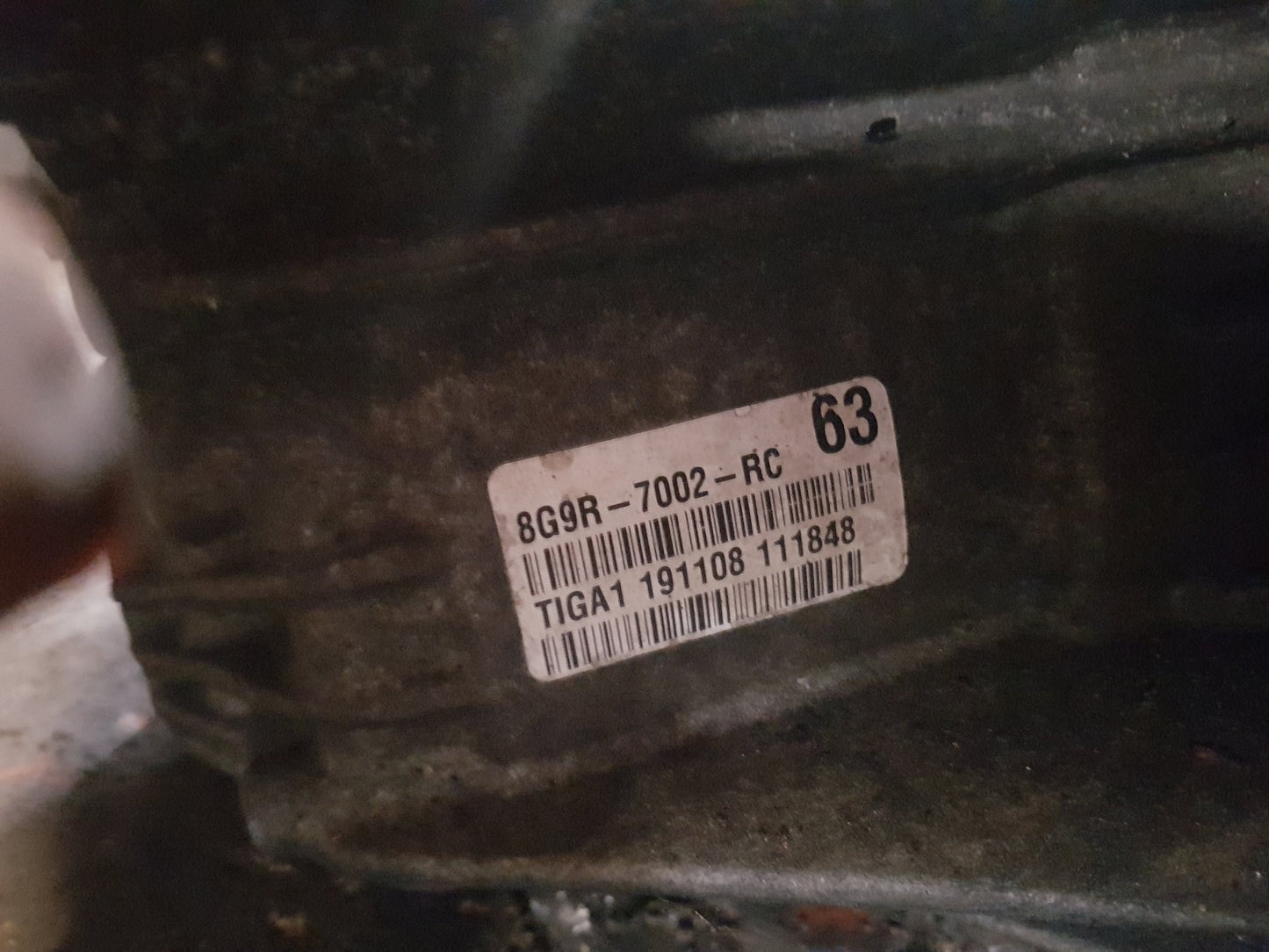 2010 - 2012 Volvo V50   Estate Manual Gearbox 8G9R 7002 PC