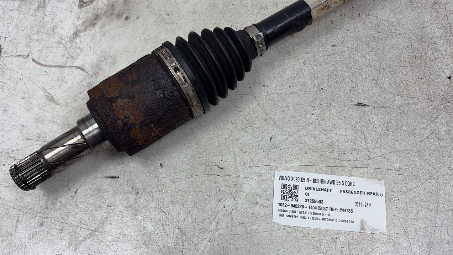 2003 - 2014 Volvo XC90 I 275 Estate Left Rear Drive Axle 31259503