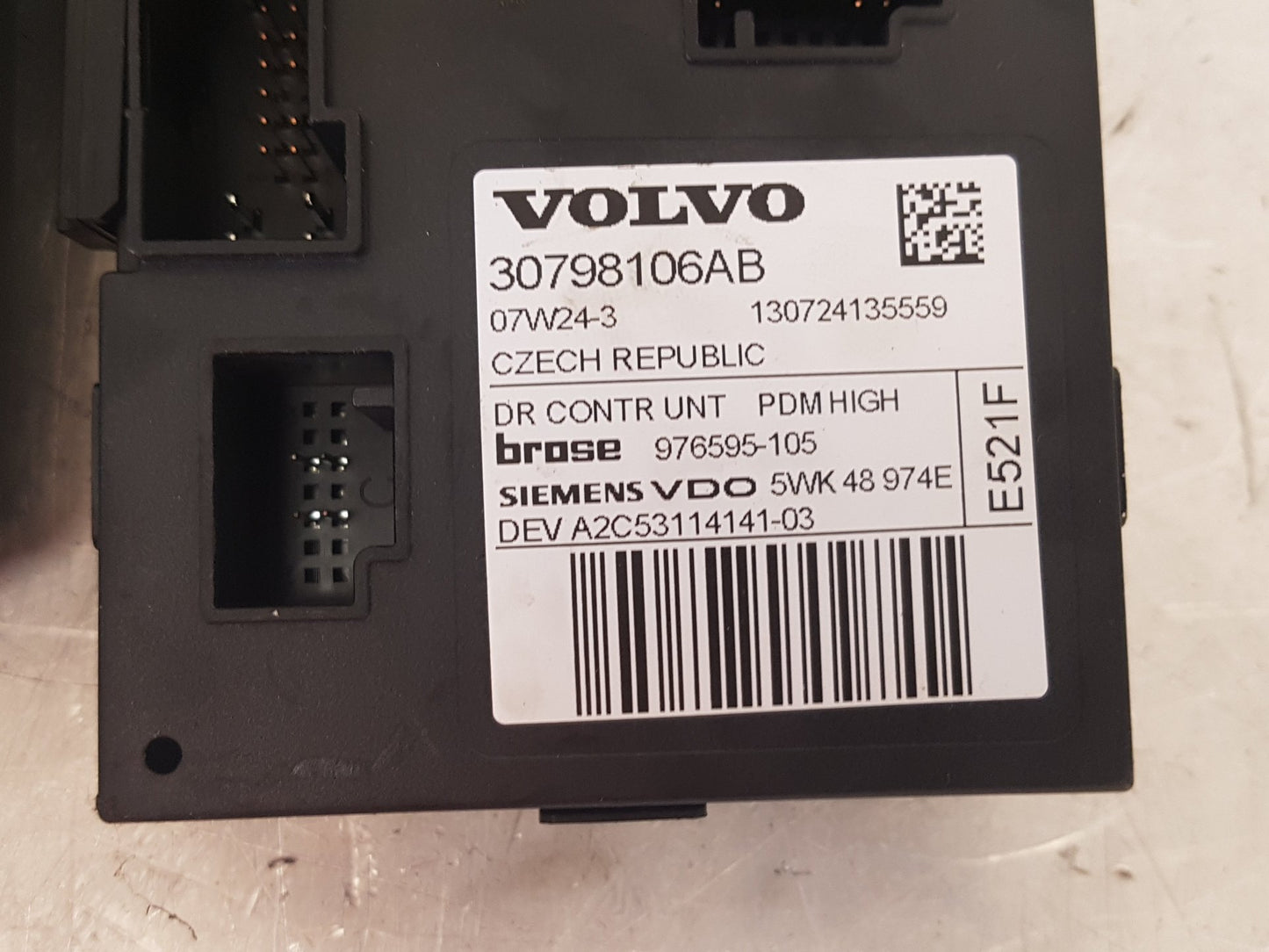 2006 - 2012 Volvo V50   Estate WINDOW REG MOTOR (PASSENGER SIDE FRONT) 30798106AB