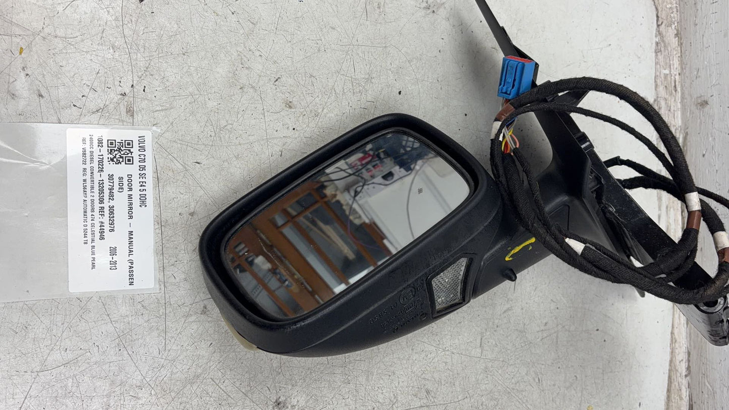 2006 - 2007 Volvo C70  Convertible DOOR MIRROR - ELECTRIC (PASSENGER SIDE) 30779482