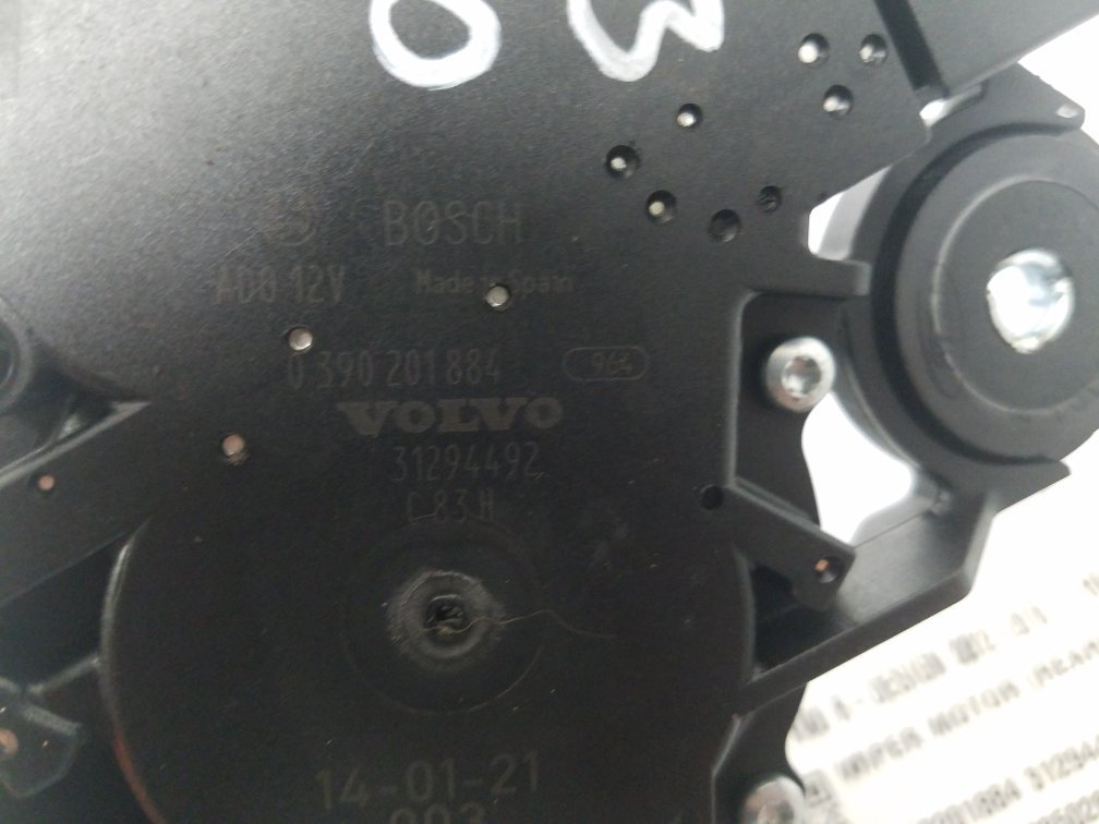 2015 - 2019 Volvo V40 Cross Country  Hatchback Rear Wiper Motor 0390201884 31294492