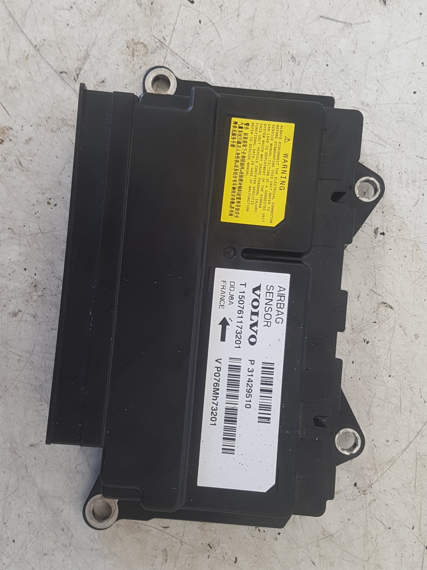 2012-2019 Volvo V40 525, 526 Hatchback Airbag Module 31429510 VRAC Grade A