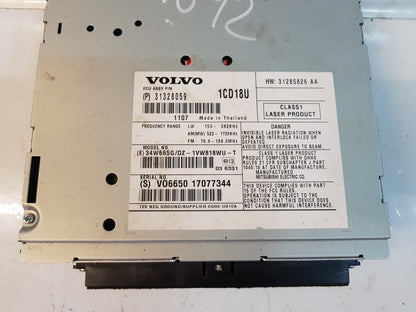 2009 - 2012 Volvo V50   Estate RADIO AND CD PLAYER 31328059