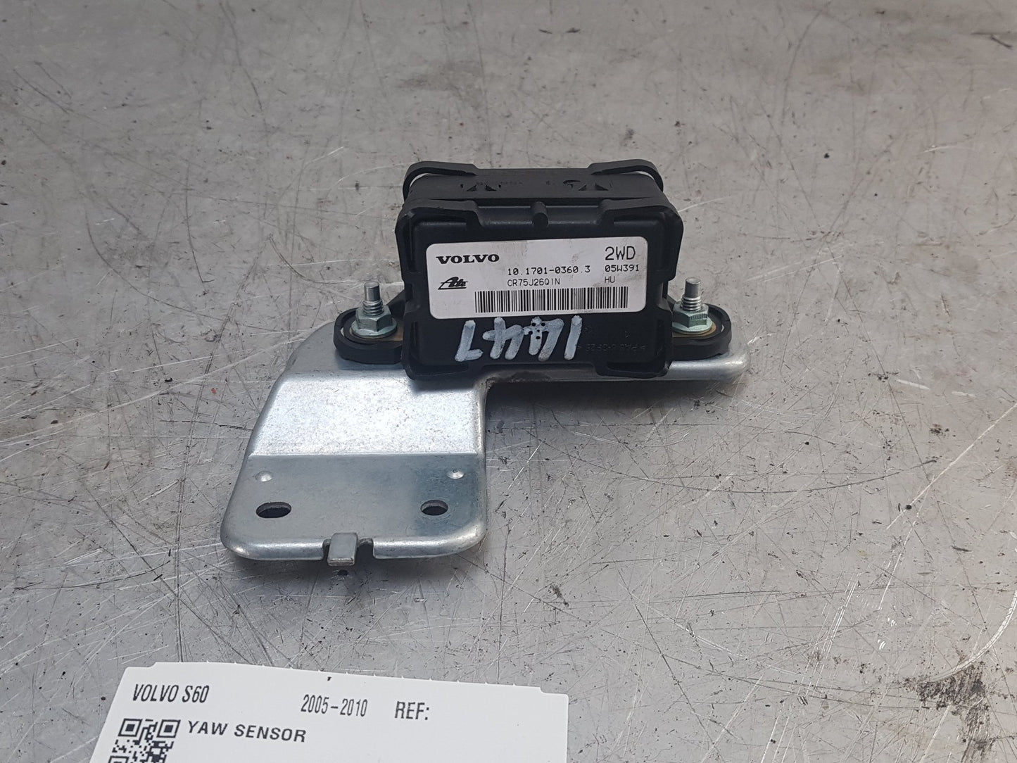 2005 - 2010 Volvo S60  Saloon YAW SENSOR 10.1701-0360.3