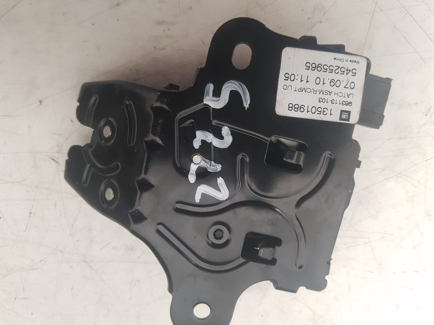 2010 - 2012 Saab 9-5  Saloon Tailgate Lock Mechanism 13501988 545255965