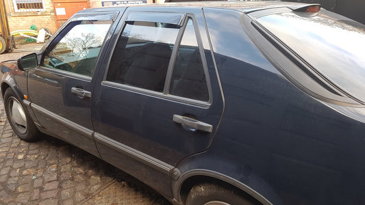 1992 - 1998 Saab 9000  Hatchback DOOR - BARE (REAR PASSENGER SIDE) EMBASSY BLUE 198