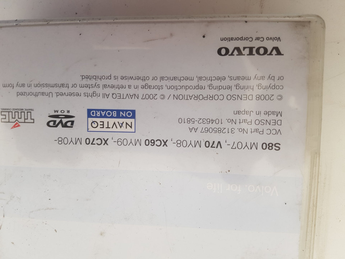 2010 - 2015 Volvo V70  Estate SATNAV DVD 31285067