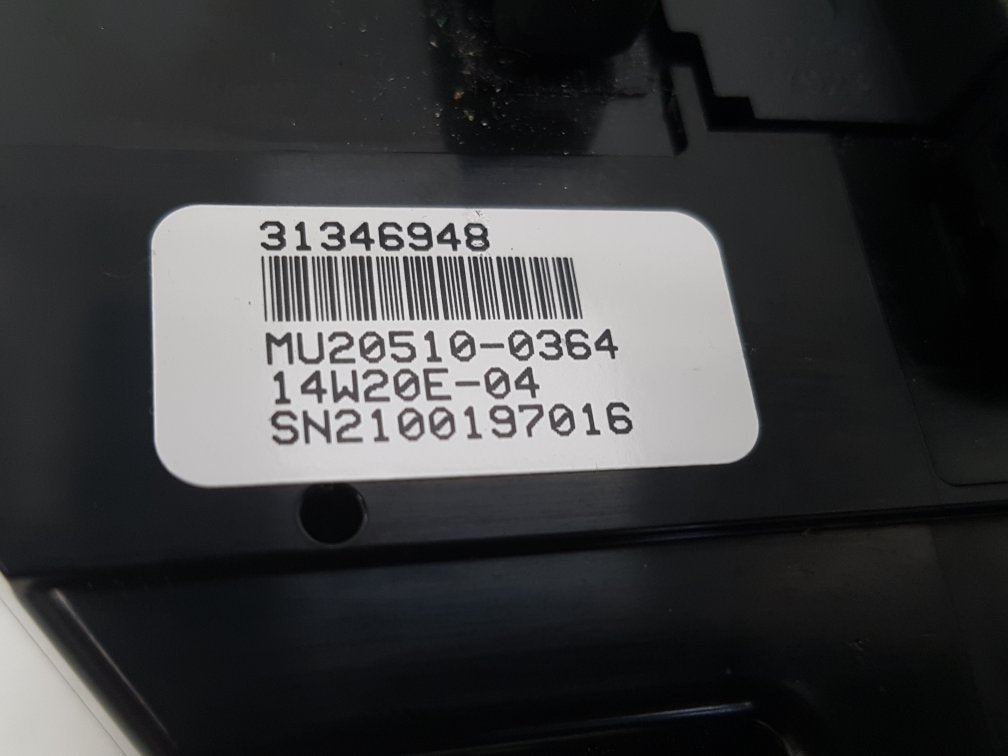 2014 Volvo V40 Cross Country  Hatchback HEATER & RADIO CONTROL PANNEL 31346948