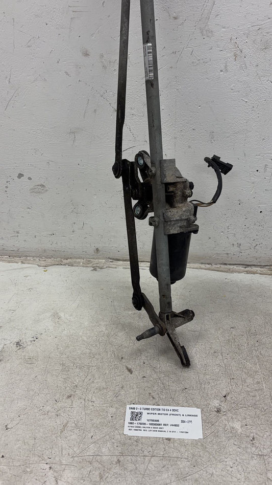 2010  9-3 Turbo Edition Tid E4 4 Dohc  Saloon WIPER MOTOR (FRONT) & LINKAGE 12755305