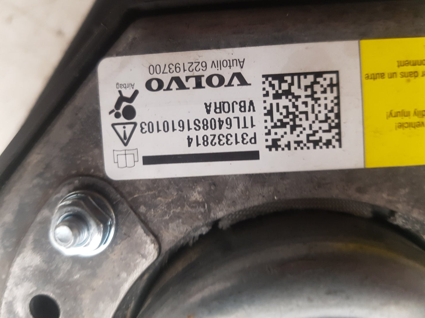 2011 - 2014 Volvo XC90  Estate STEERING WHEEL AIR BAG 31332814