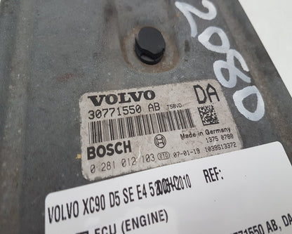 2012 - 2016 Volvo V40  Hatchback Engine ECU 30771550