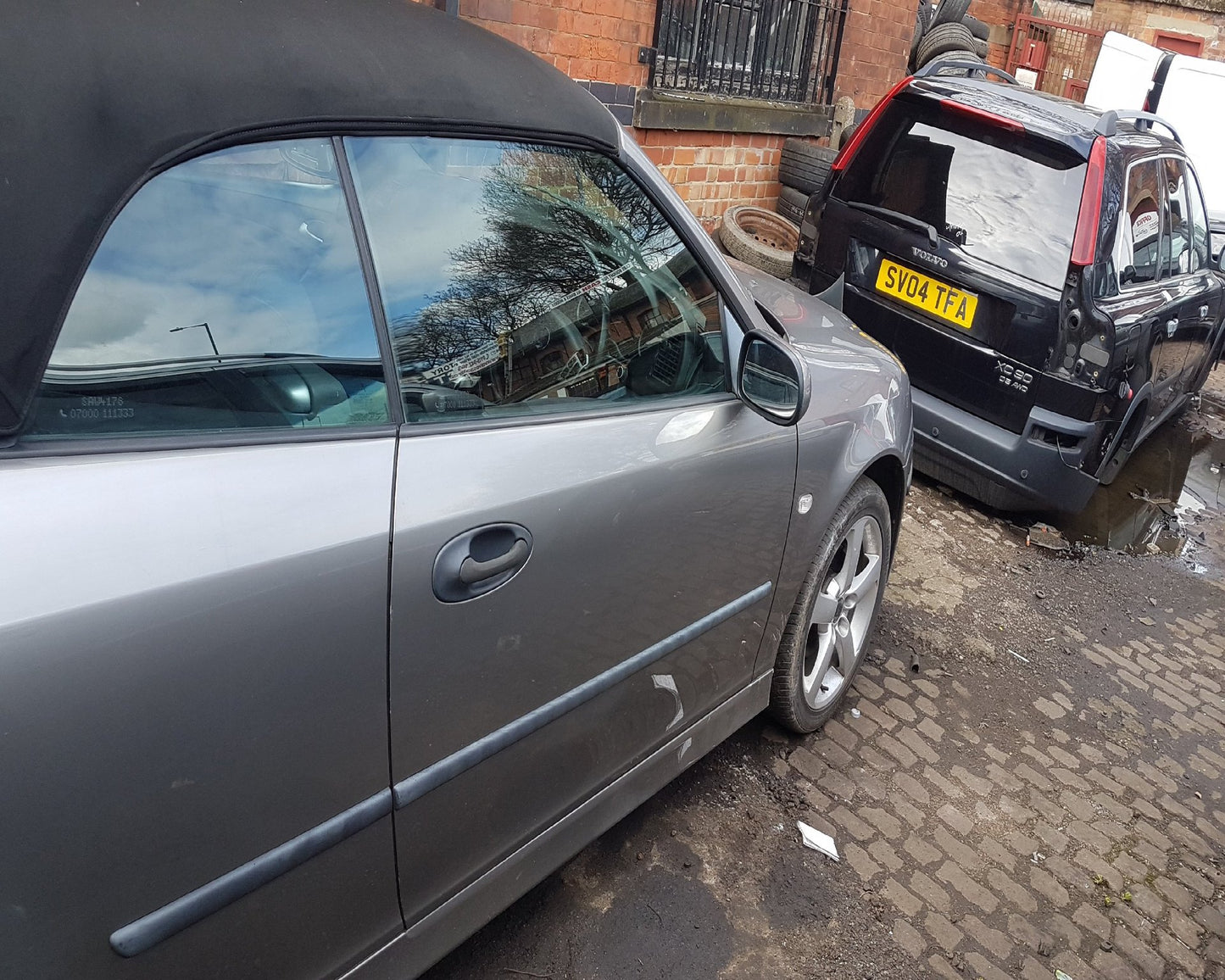 2003 - 2007 Saab 9-3  Convertible DOOR - BARE (FRONT DRIVER SIDE) 279 GREY