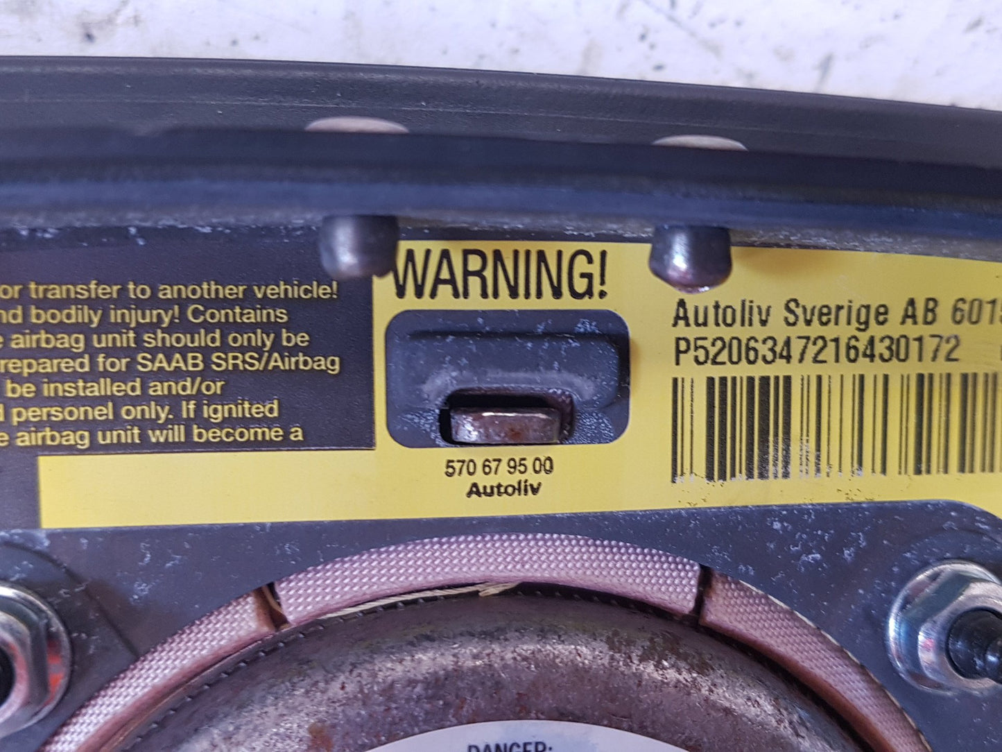 2001 - 2009 Saab 9-5  Estate Right Airbag 5359971