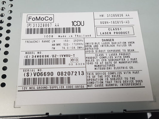 2010 - 2014 Volvo XC60  Estate CD Player 31328067 31285836