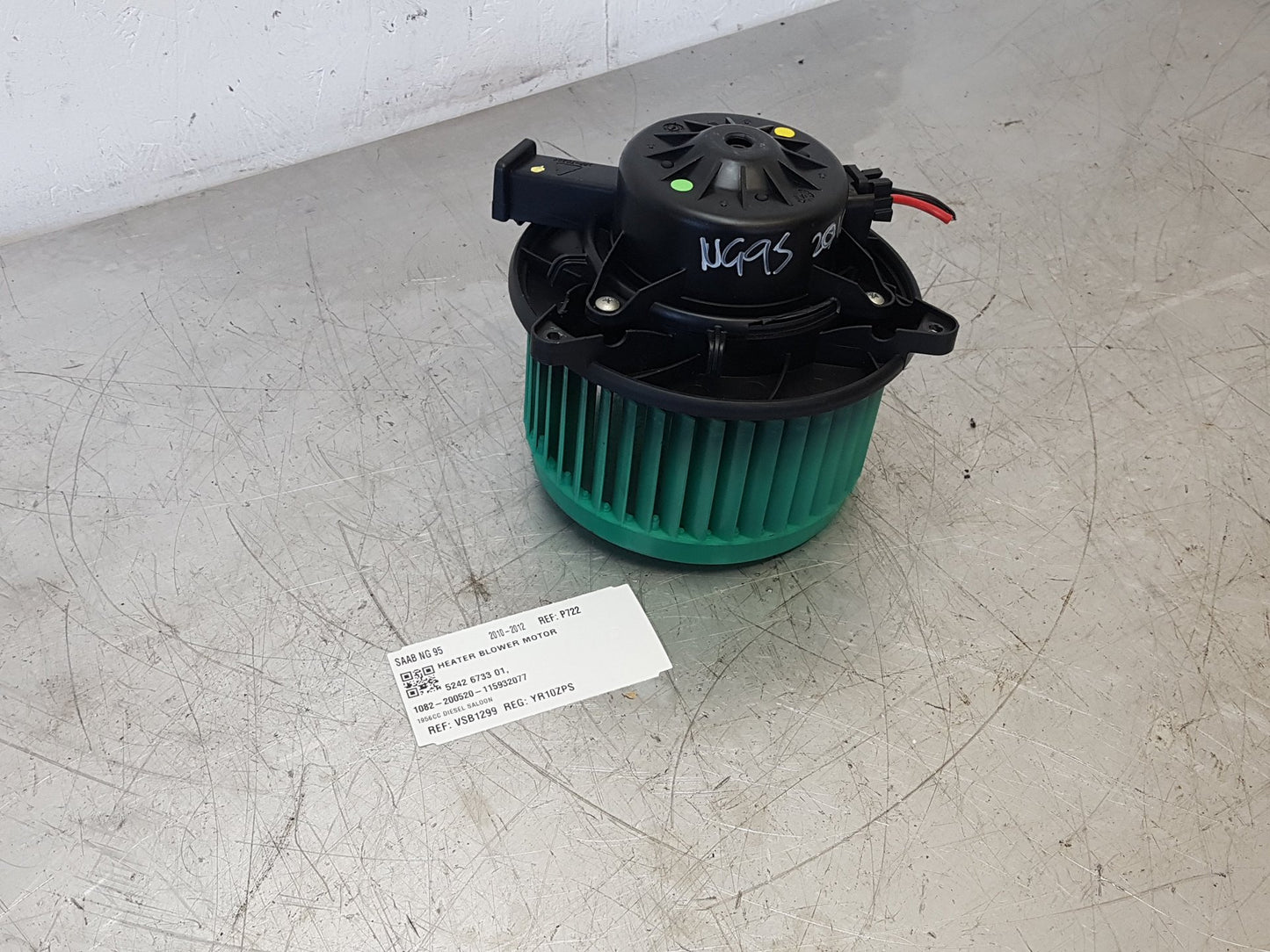 2010 - 2012 Saab 95  Saloon Blower Motor 5242