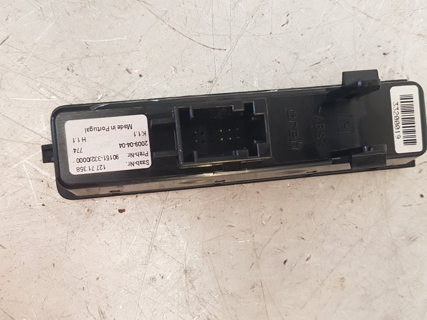 2007 - 2011 Saab 9-3  Saloon NIGHT PANEL SWITCH 12771358