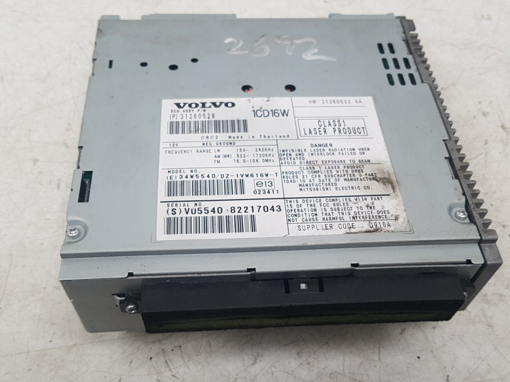 2006 - 2012 Volvo C70  Convertible CD Player 31260528