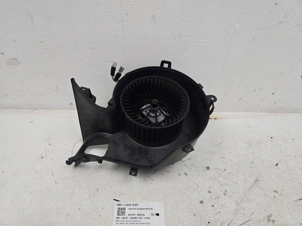 2003 - 2012 Saab 9-3  Saloon Blower Motor 007018T