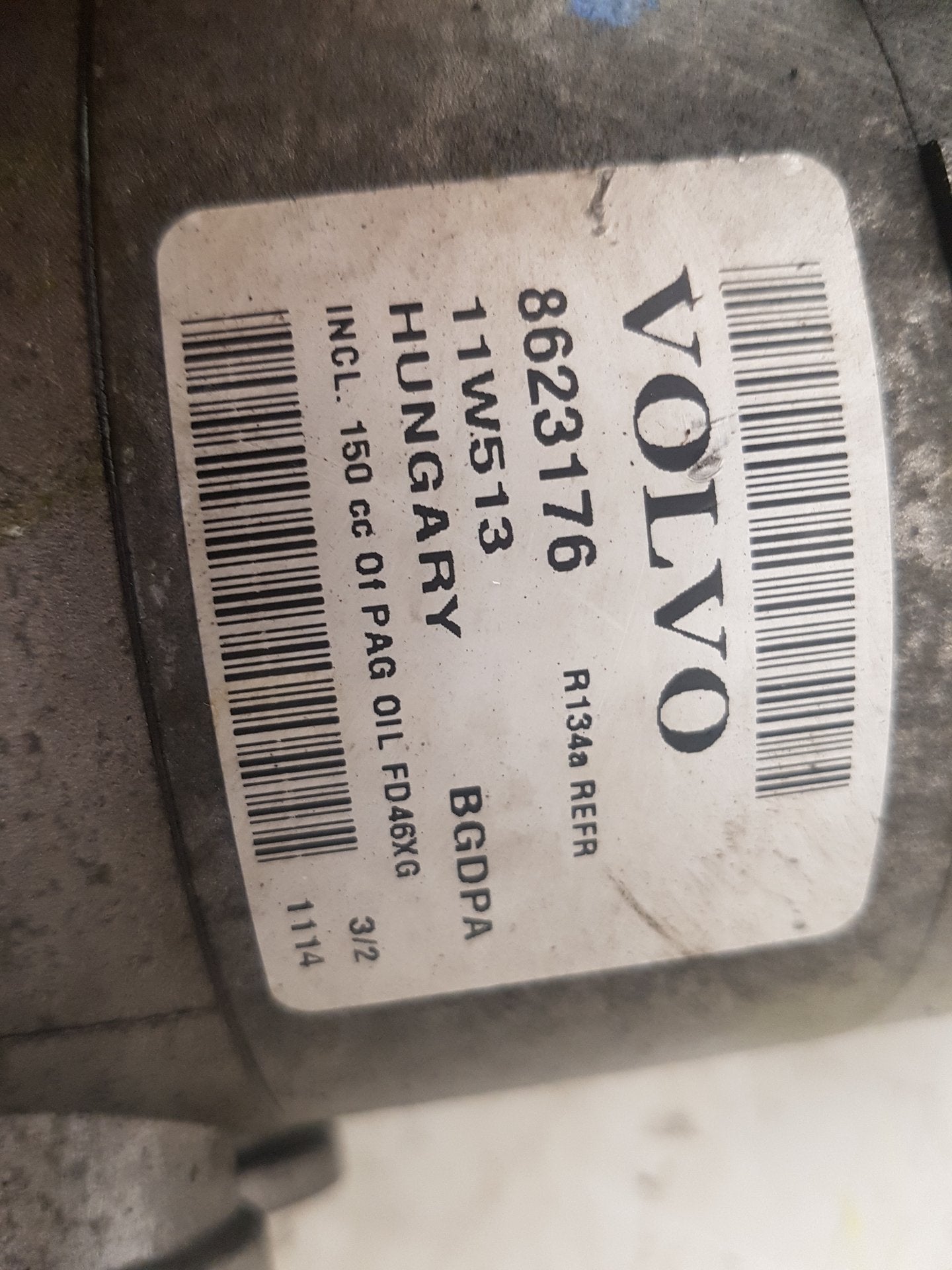 2010 - 2017 Volvo XC60  Estate A/C Compressor 8623176