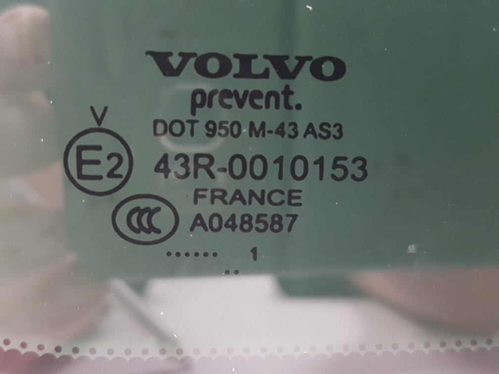 2008 - 2014 Volvo XC60  Estate Left Rear Quarter Door Glass